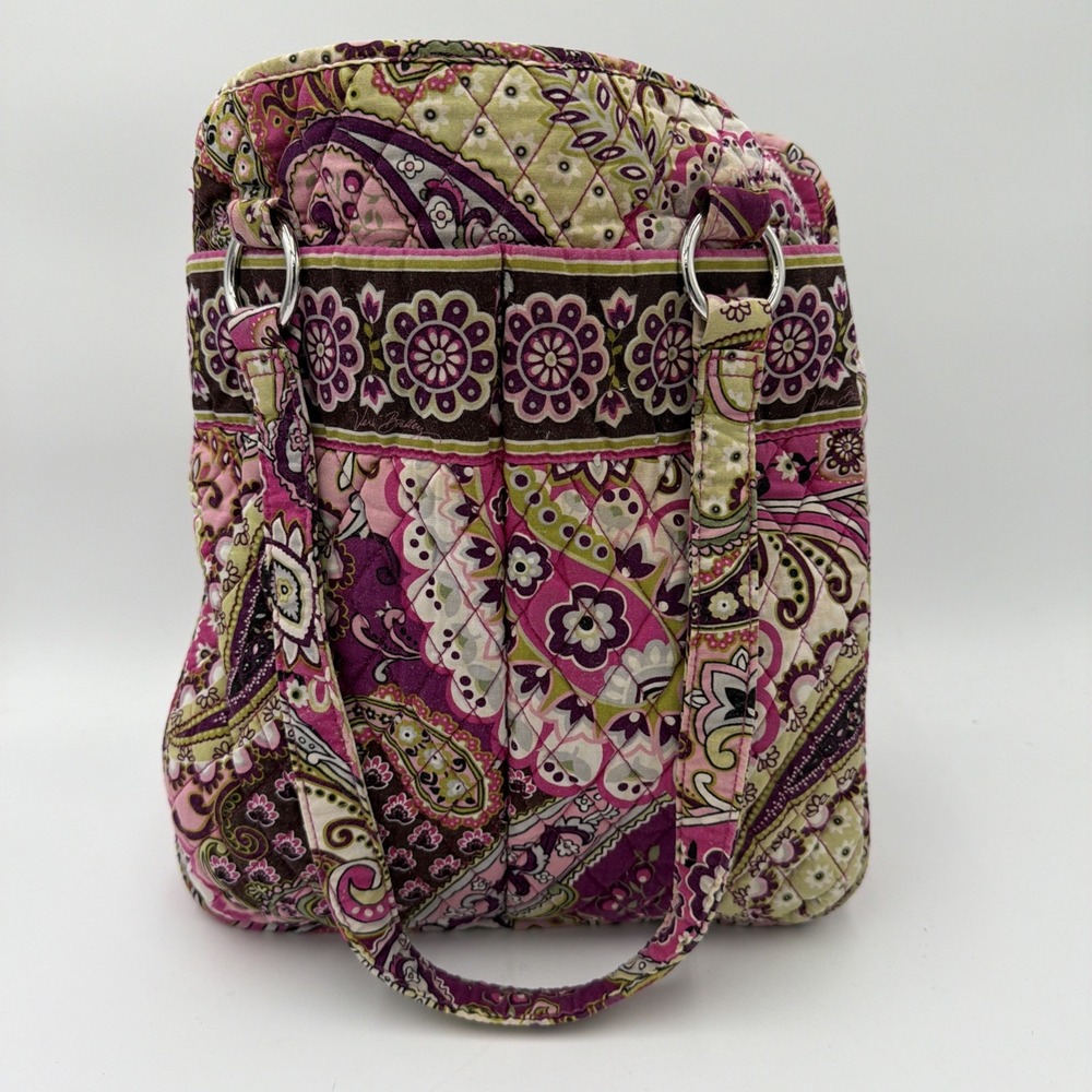 Vera Bradley Very Berry Paisley Shoulder Handbag Purse Tote